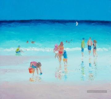 Reflets de la plage Impressionnisme enfant Peinture à l'huile